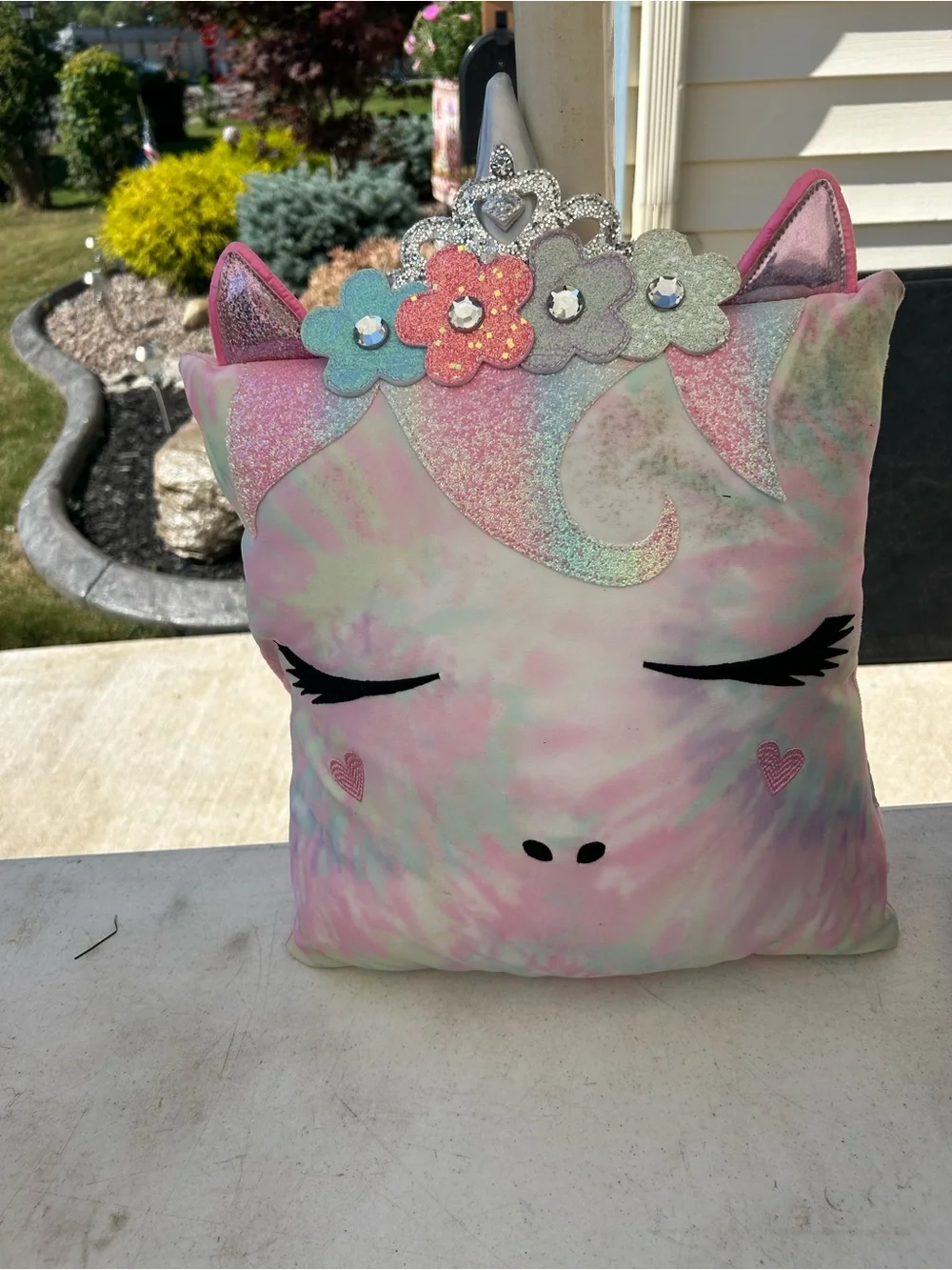 T.J.Maxx Pastel Unicorn Pillow in Pink, Mint & Lavender